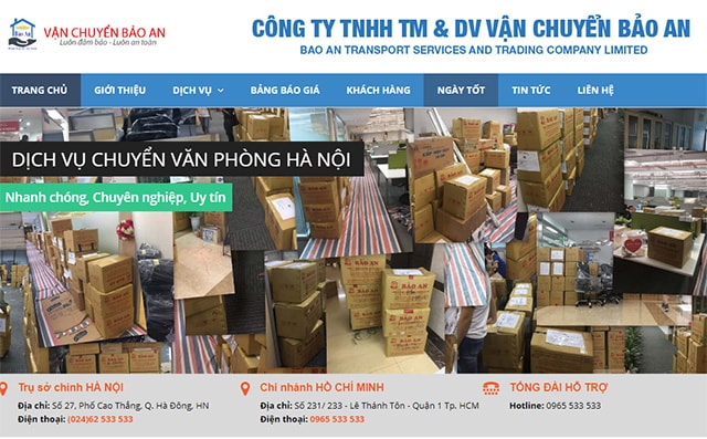 đơn vị chuyển nhà trọn gói bảo an